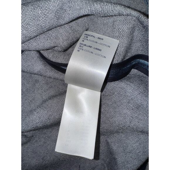 Louis Vuitton Salt Print Denim Blue Damier LV Logo Short Sleeve Button Shirt S - Picture 15 of 16